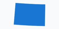 A blue quadrilateral with a slightly curved and irregular shape, set against a light gray background. The figure resembles a skewed rectangle with varying lengths on its sides.